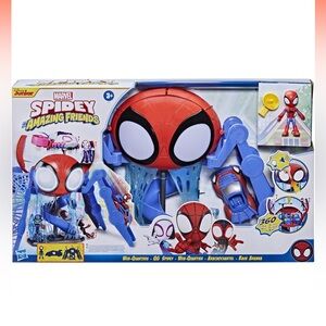 SPIDEY AND HIS AMAZING FRIENDS Marvel Web-Quarters Playset with Lights & Sounds